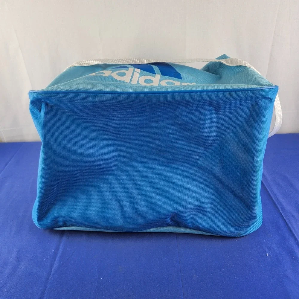 Adidas Diablo Small Duffel Bag Light‎ Blue/Real Blue White Gym Bag